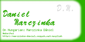daniel marczinka business card